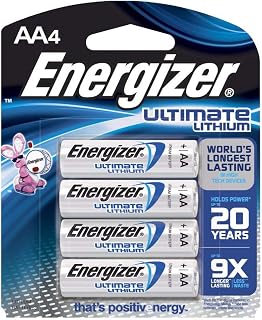 Energizer 089193 E2 Lithium Aa Battery, 2900 Mah, 1.5 V, Pack - 4