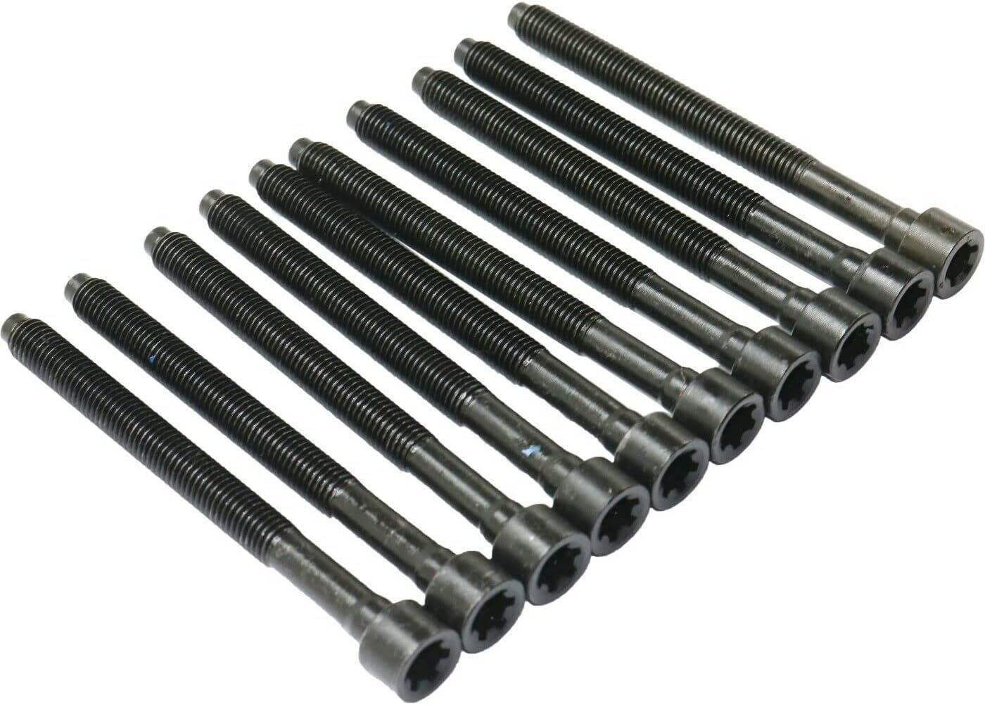Cylinder Head Bolt Head Bolt Set Compatible with VW Jetta Passat Eos GTI Audi A4 A6 TT 2.0L DOHC Turbo ES72310