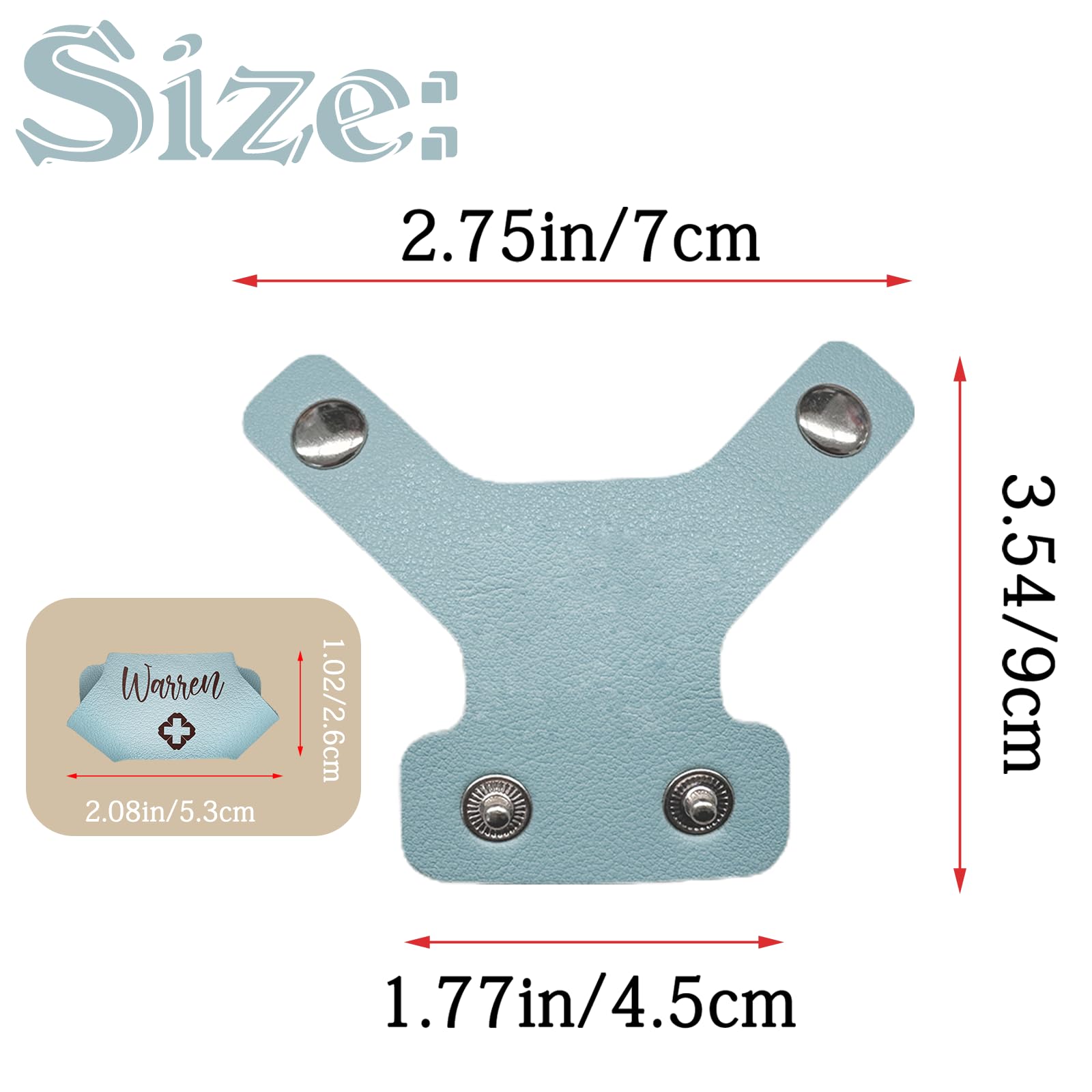 Personalized Stethoscope Name Leather Tag Custom Stethoscope ID Tag for Nurses Accessories Charms Nurses Week Gift for Nurse Doctor Medical Assistant