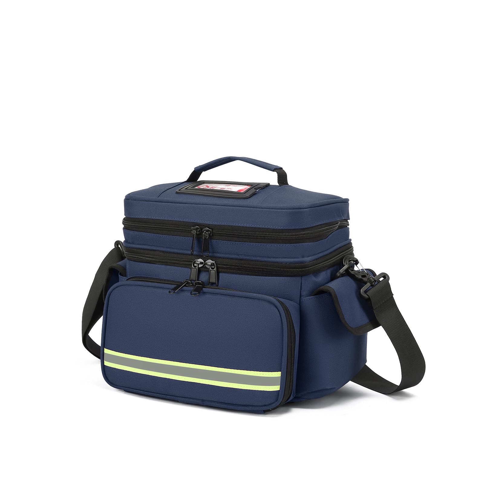 Sac médical Familial Vide, Double Couche pour Fournitures médicales d'urgence, Sac de Premiers Secours adapté pour Une Utilisation à la Maison ou en Voyage, Bleu, L