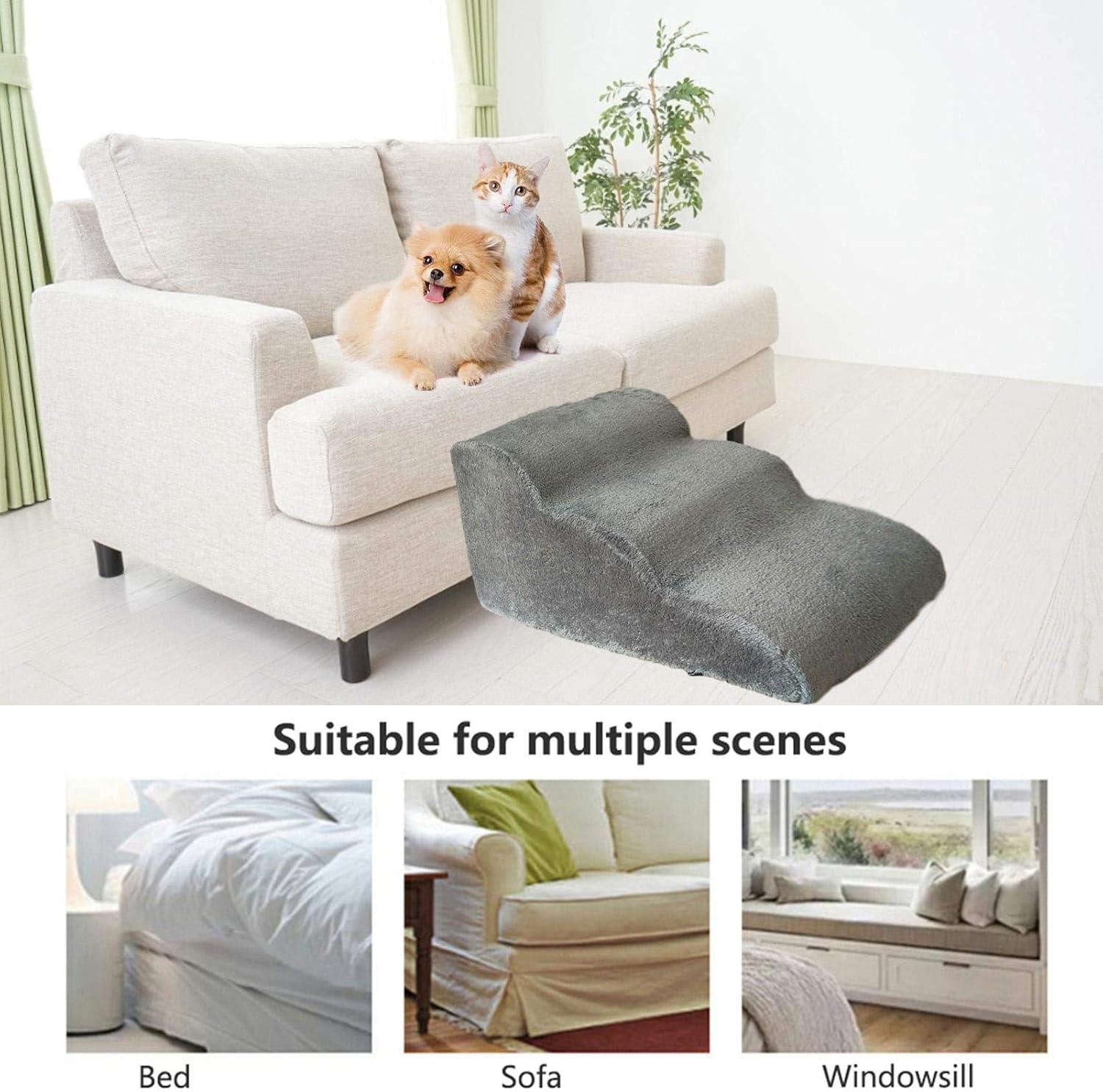 3変化 ペットスロープ 犬 送料無料 ステップになるオットマン ドッグステップ ドッグスロープ ステップ スロープ