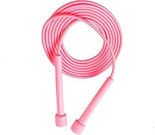 Cuerda de saltar ajustable para adultos para hombres, mujeres y niños, cuerda de saltar de velocidad de 2,8 m con mango antideslizante para ejercicio en casa, fitness corporal, quema de grasa, boxeo
