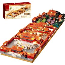 JOMIOD Architecture Building Blocks Set, 3-in-1 Imperial Palace DIY Model Kit with LED Lights, Collectible Display Toy for Home & Office Desk Decor, Ideal for Teens and Adult Builders