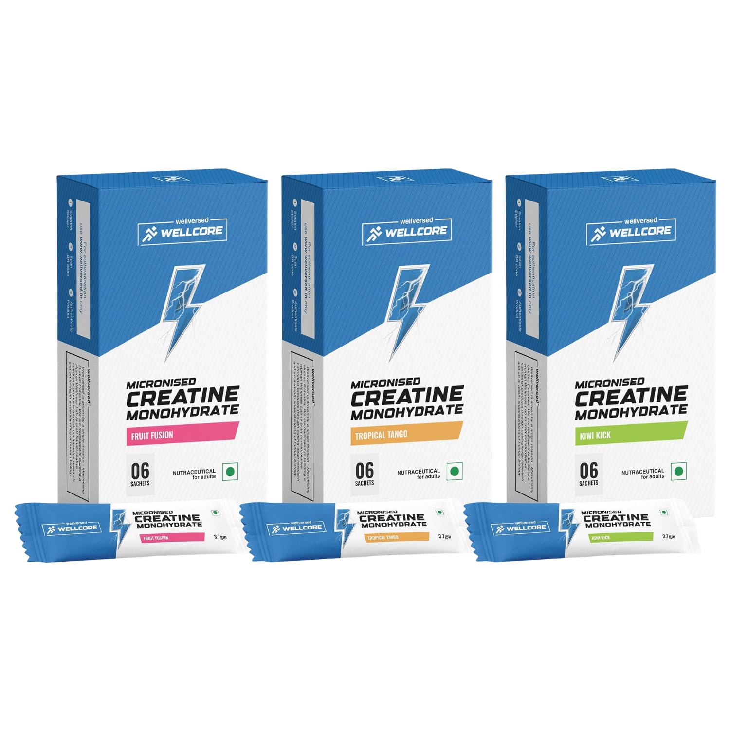 Wellcore Pure Micronised Creatine Powder (30 Sachet, Fruit Fusion) — Amazon image 16