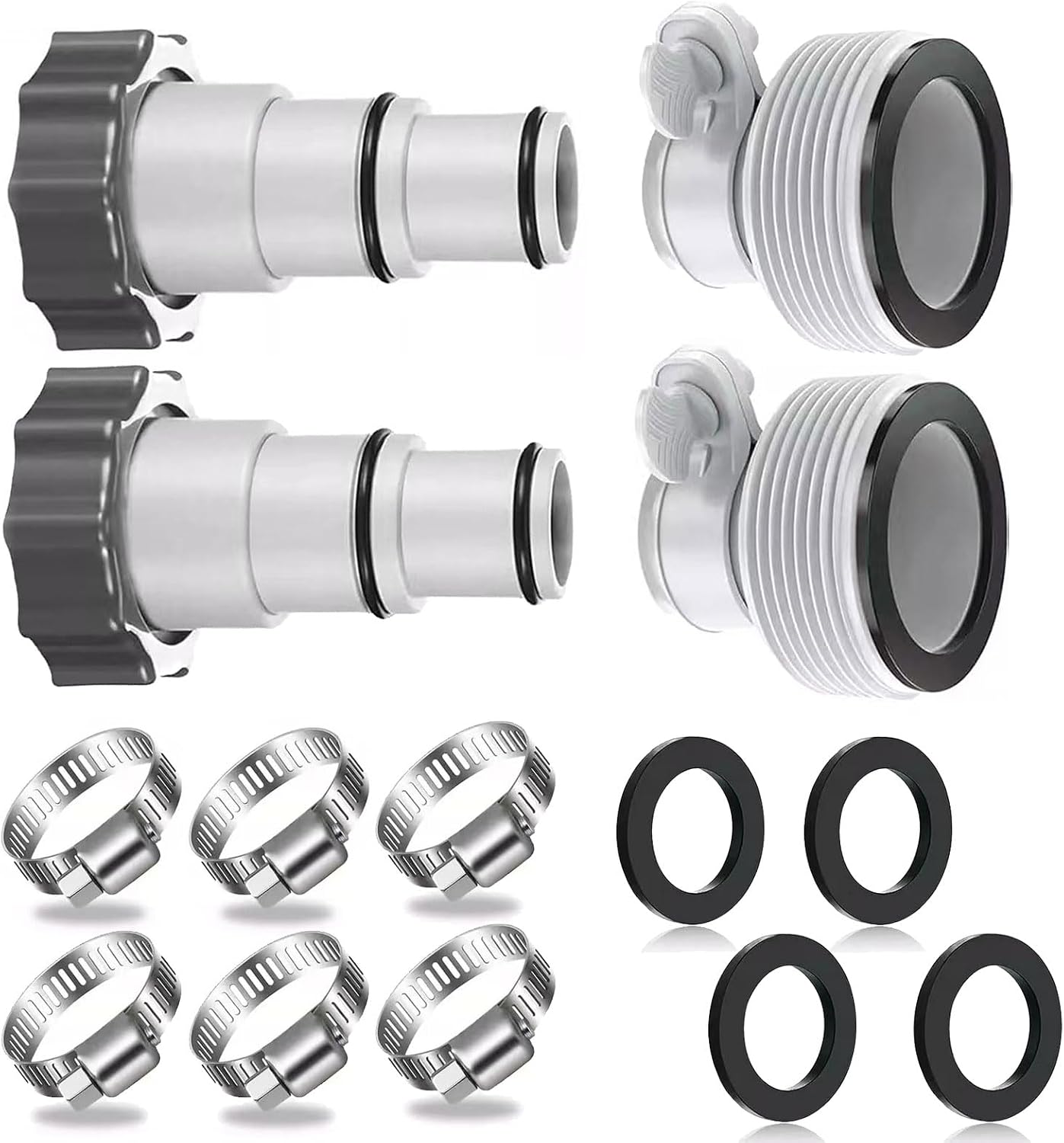 Adaptador de manguera para bomba de piscina 4 unidades miniatura 1