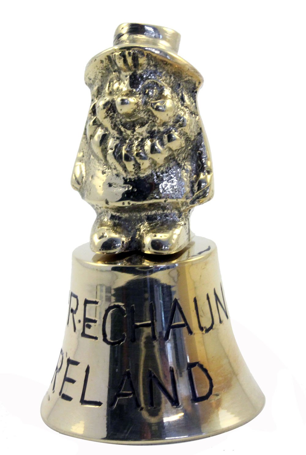 Liffey Artefacts Irish Leprechaun Brass Bell Small