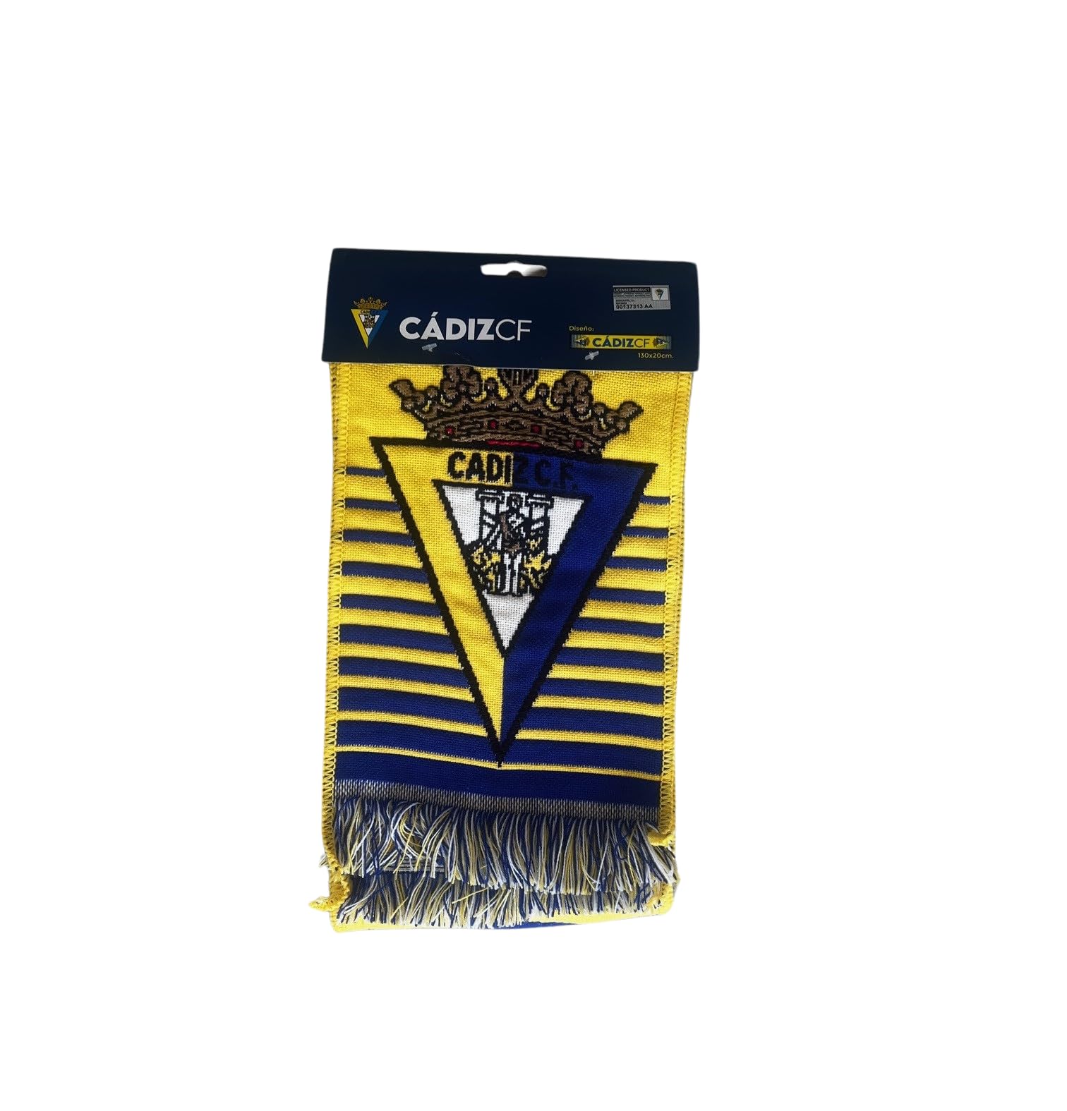 Cádiz CF | Szalik w paski Tarcza