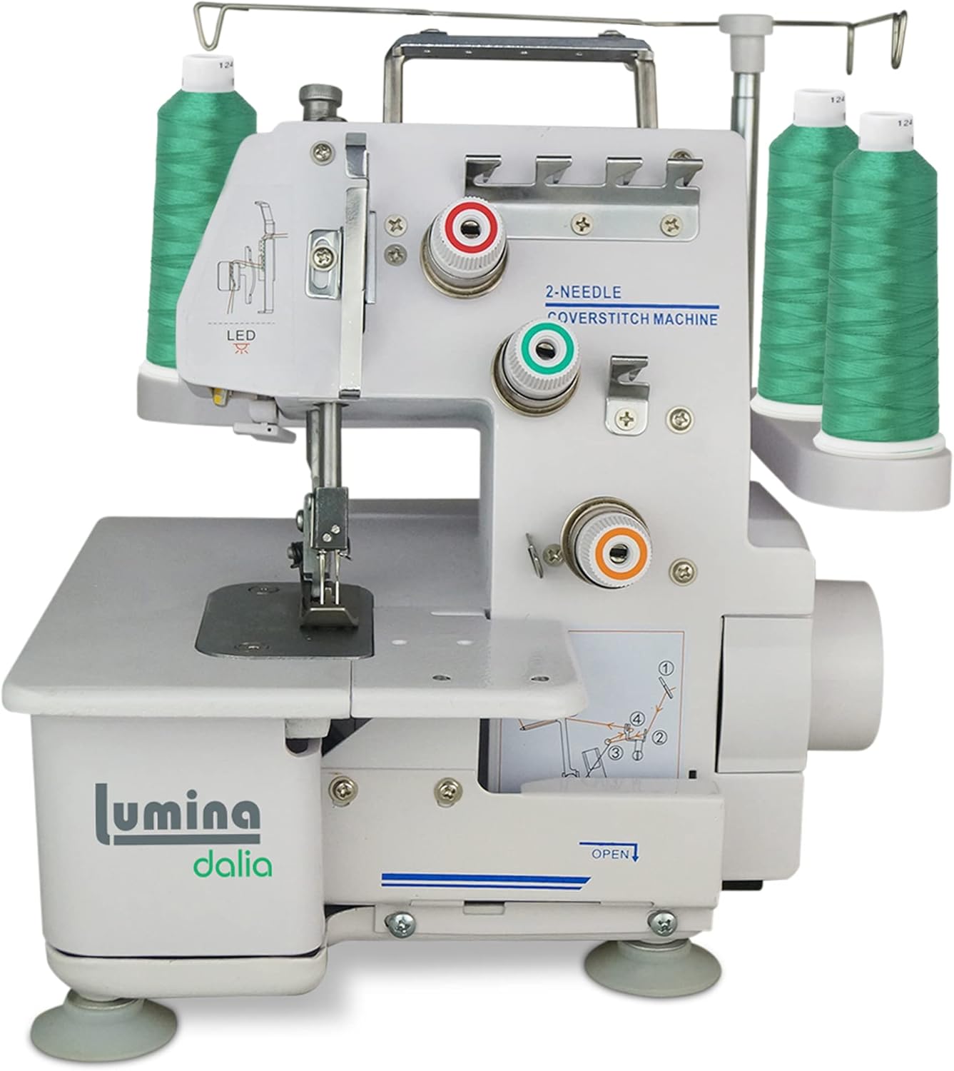 Lumina Dalia Coverstitch Sewing Machine EasytoUse, HeavyDuty with