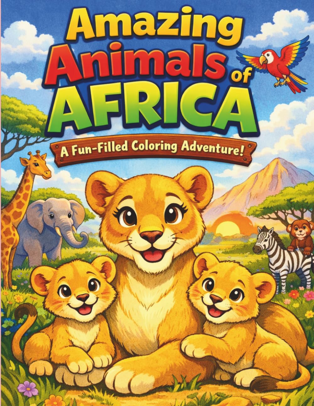AMAZING ANIMALS OF AFRICA: A Fun-Filled Coloring Adventure!