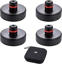 KATSU 4 Pack Lifting Jack Pad Compatible with Teslä Model 3/Y/S/X Rubber Lifting Pucks Chassis Jack Point Pad Adapter in Storage Carry Bag