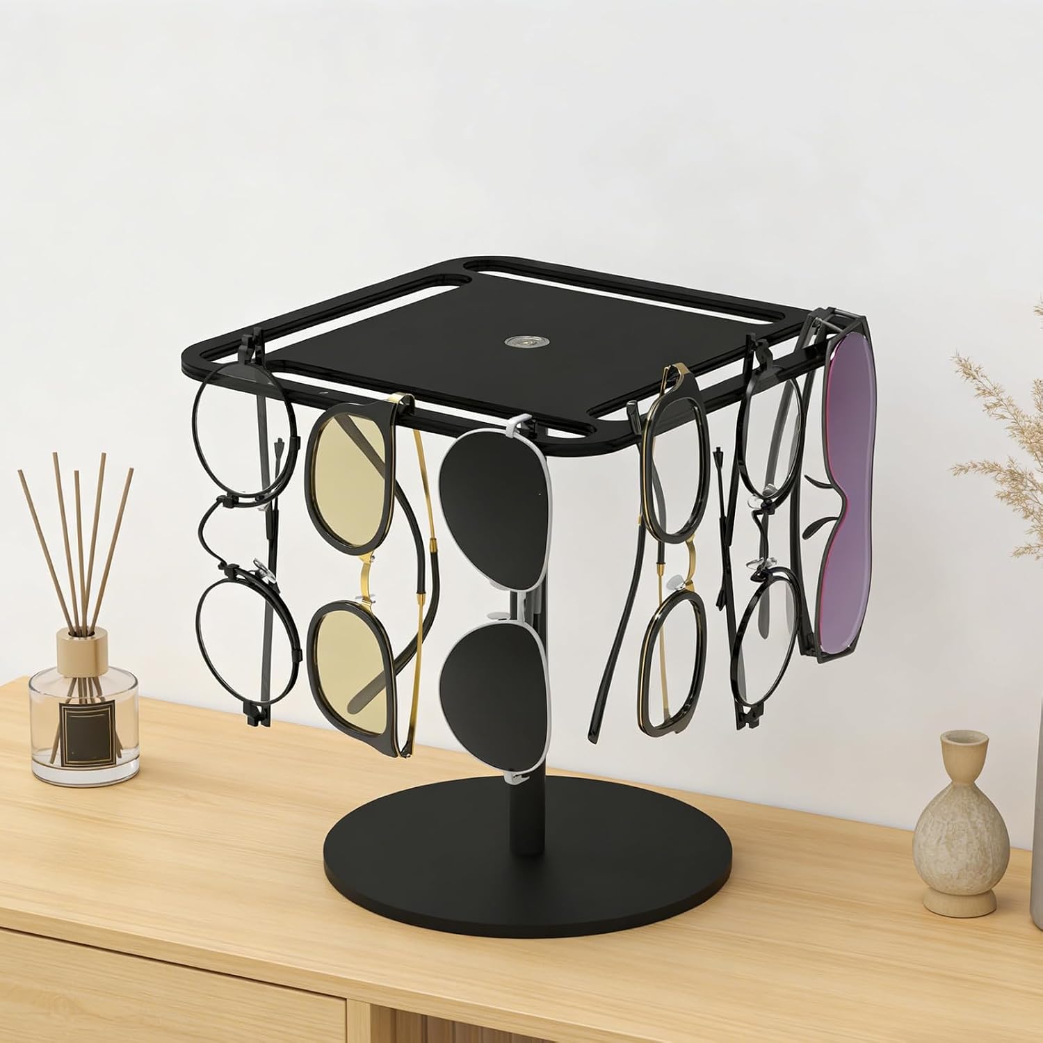 Simple Clear Acrylic Eyewear Storage Stand Protects Glasses From Scratches with Elegant Design Acrylic Display Rack