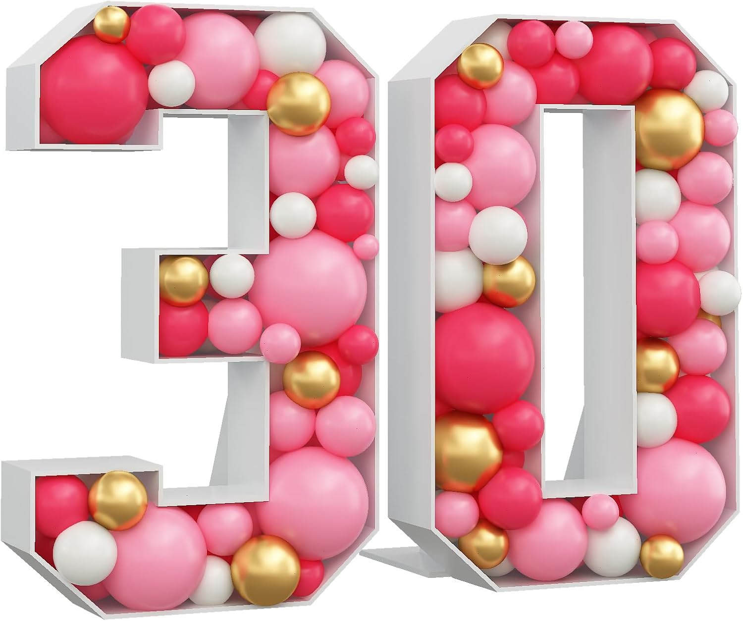 Mosaic Numbers for Balloons Number 30 Balloon Frame 4ft