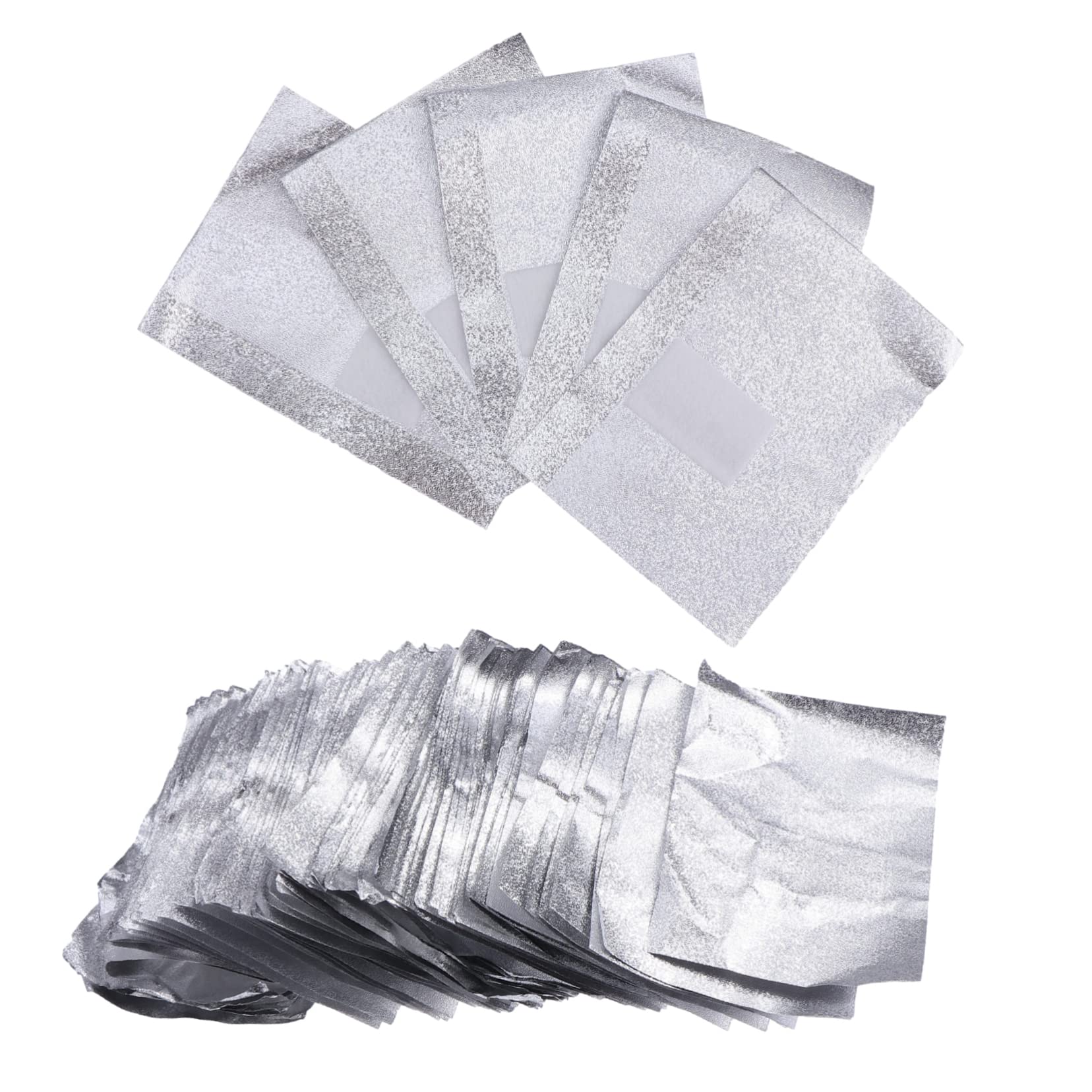 BESTYASH 500pcs Makeup Pads Nail Art Foil Wraps Manicure Polish Nail Cleaning Tin Foil Gel Soak off Wraps