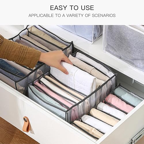 Miniatura 4 de Organizador de ropa para armario, organizadores de cajones para ropa, rejillas 7911, organizador de almacenamiento de ropa de malla, lavable y