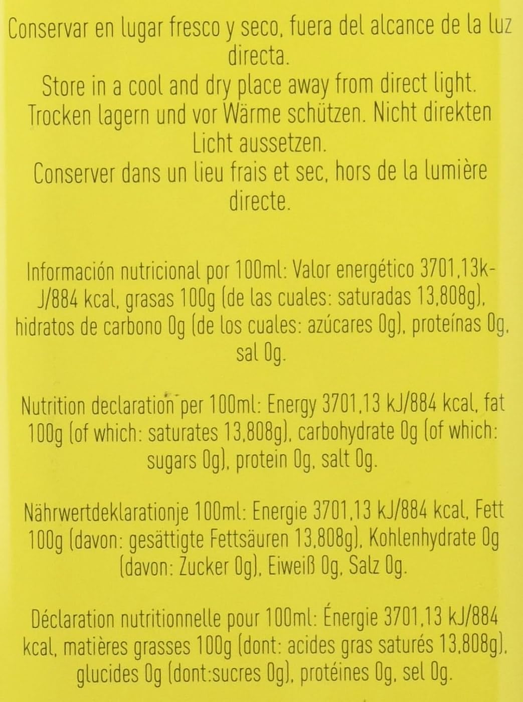 La Chinata Lata Aceite de Oliva Virgen Extra - Paquete de 12 x 1000 ml - Total: 12000 ml