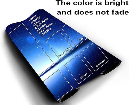 Miniatura 3 de MTG - Tapete de juego para MTG TCG de 24 x 14 pulgadas, tapete de juego entintado con bolsa de almacenamiento, superficie de goma lisa, juego de