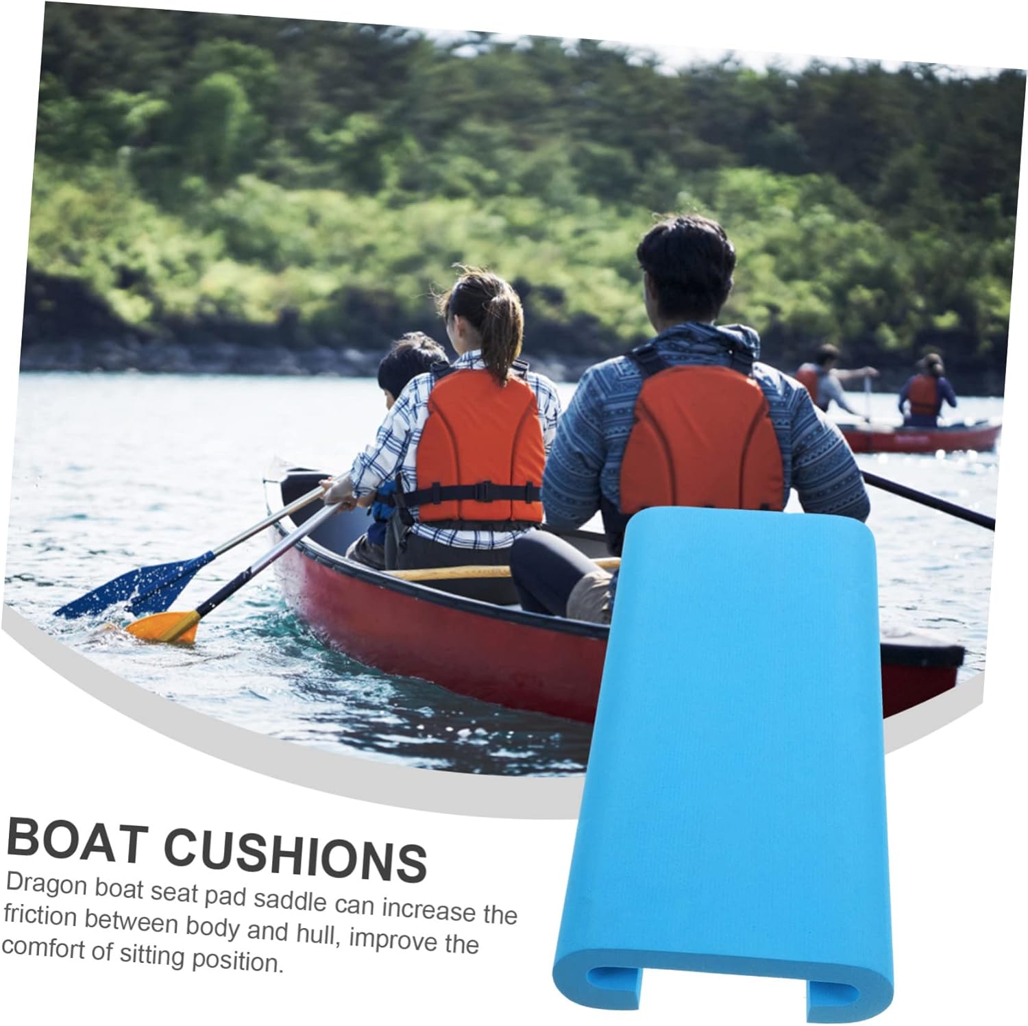 Sosoport 5pcs Dragon Boat Cushion Red Eva Mat