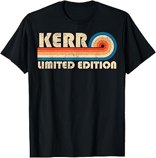 KERR Surname Retro Vintage 80s 90s Birthday Reunion T-Shirt