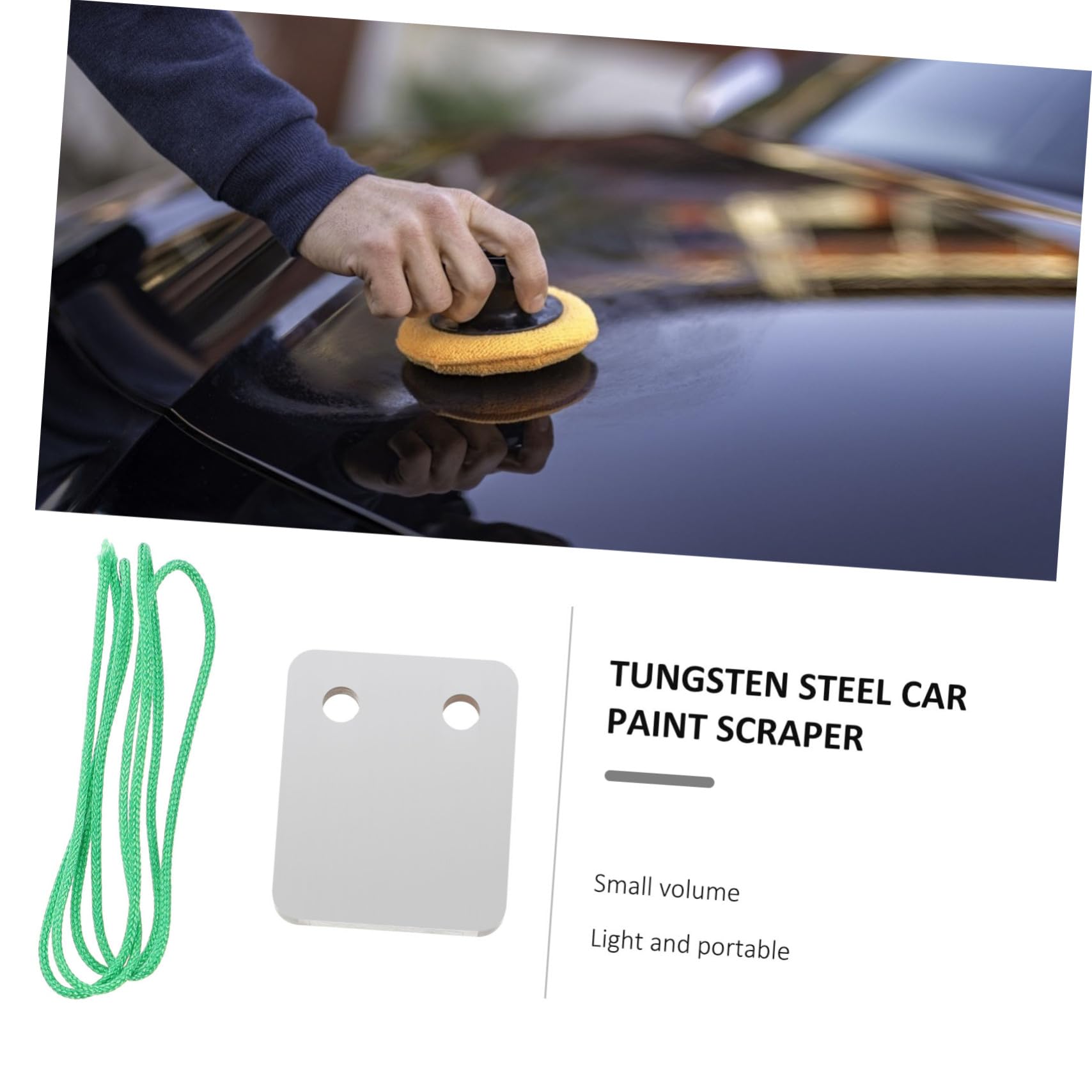 Raspador de Pintura para Coche, Quitapinturas y Quitagoma de Acero al Tungsteno, Colgante, para Reparación de Puntos