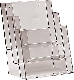 Taymar Three Tier Dispenser for A5 Leaflets and Brochures, Clear, 3C160