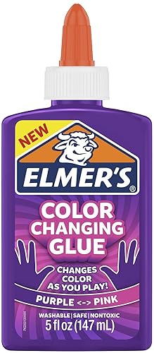Miniatura 2 de Elmer's Pegamento líquido que cambia de color  Hace slime que cambia de color mientras juegas, oscuro a verde claro, 5 onzas.