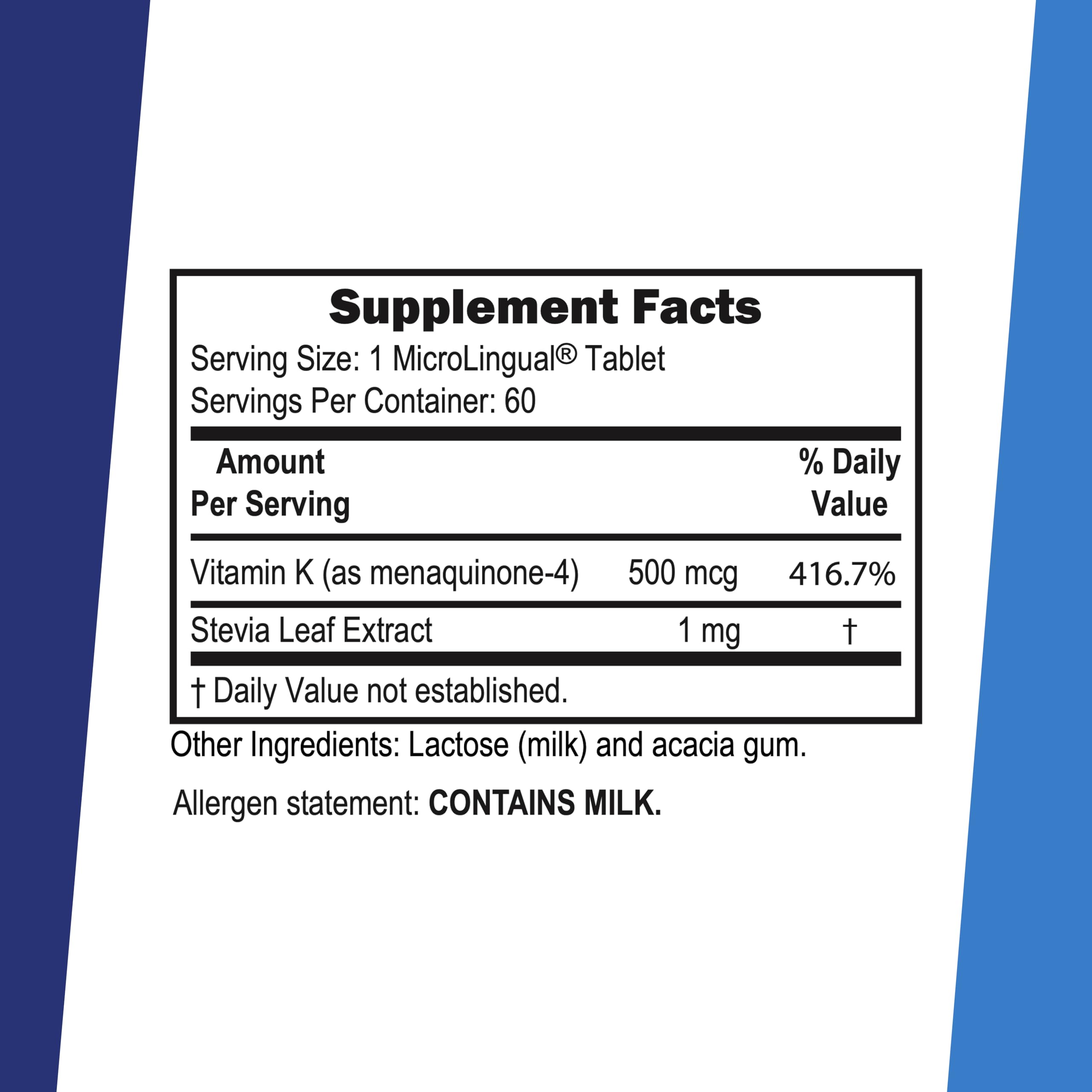 Superior Source Vitamin K2 500 mcg MK-4 - Bone Strength & Health Support Supplement - Vitamin K Supplement Helps in Soft Tissue Health & Calcium Absorption - 60 Sublingual Dissolving Tablets