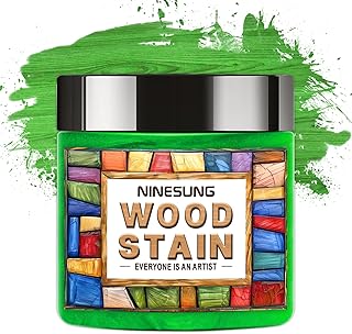 Green Wood Stain Powder, Wood Dye Powder- Just Add Water - Water Based - for Indoor and Outdoor Wooden Crafts - Fast Drying - Dye Powder 2 oz Makes 2.2 Gallon of Stain (Green, 2 oz)