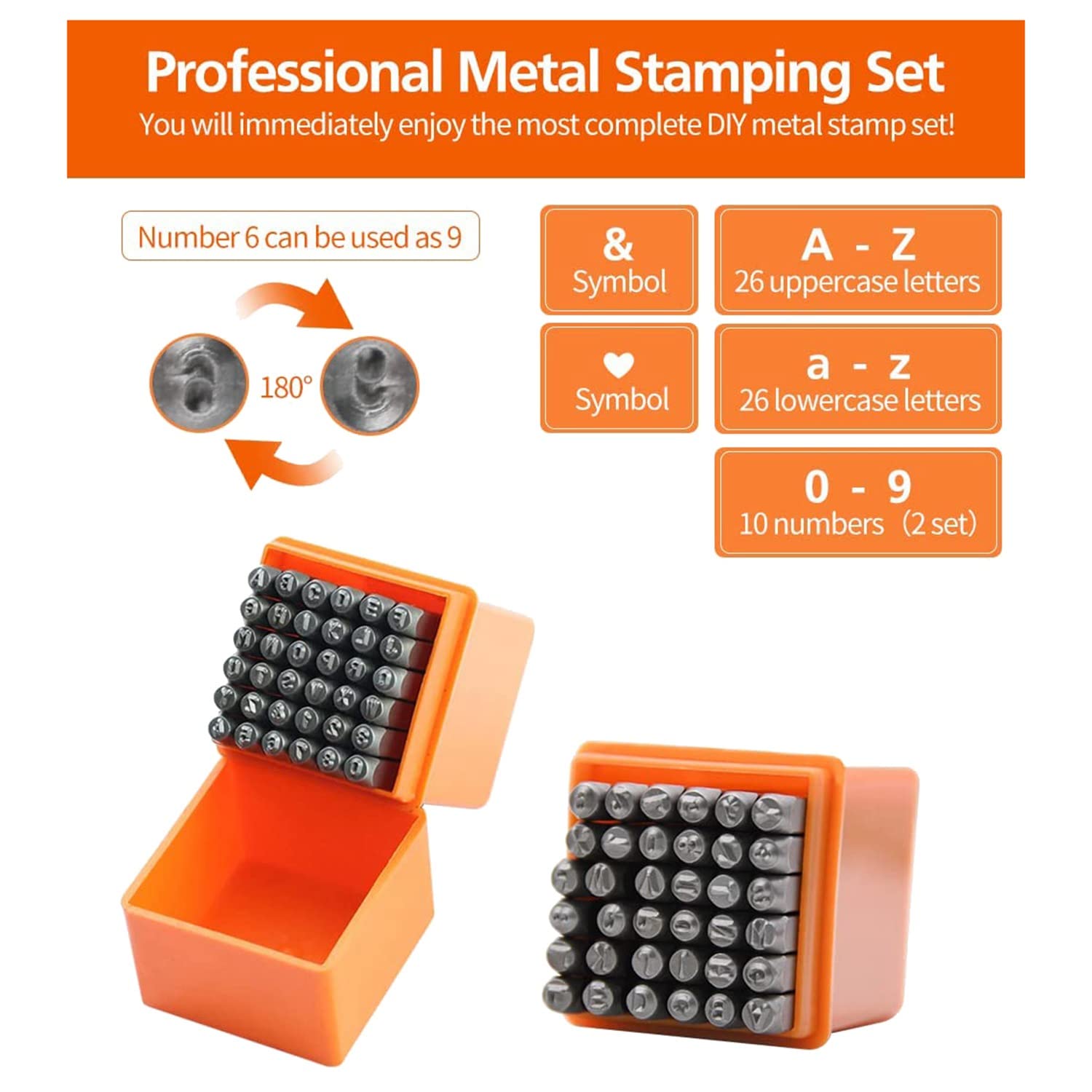 Zestaw do stemplowania metalu, 74 szt. 0,3 cm czcionka artystyczna wielkie litery, zestaw dziurkacza i numerów, metalowy przyrząd do stemplowania