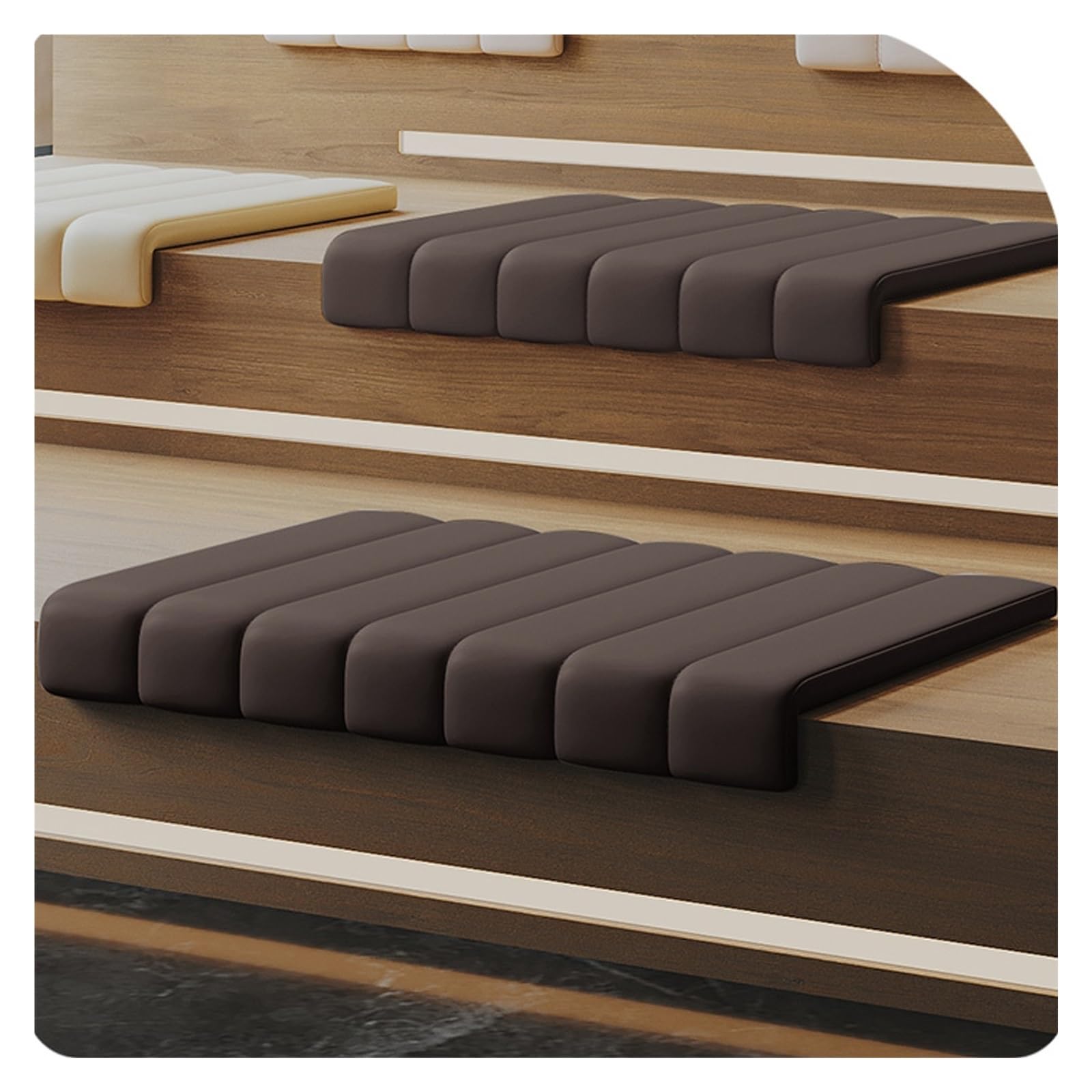 Cojín para escalones mullido ideal para ventana de rincón de lectura y banco de entrada