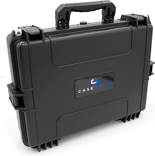 Miniatura 9 de Casematix Funda rígida impermeable para laptop de 15 a 17 pulgadas, funda resistente para laptop y portátil compatible con portátiles de 15.6 y 17.3