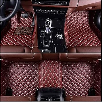 HILLAR Car Leather Floor Mats for Muchkey f r Audi A6 C7 2012-2017RHD Waterproof anti-slip easy to clean Carpet Mat Auto Styling Accessories,2