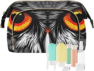 Kigai Owl Eyes Makeup Bag Cosmetic Bag for Wo...