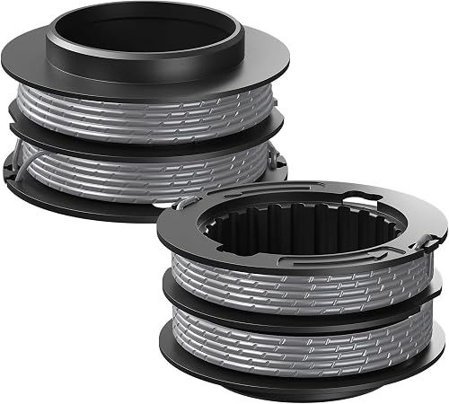 String Trimmer Replacement Spool Compatible with Greenworks, 0.080" 18Ft Front Mount Heavy Duty Twisted Weed Eater String, SB00L00 Replacement for Greenworks Weed Wacker (2 Pack)