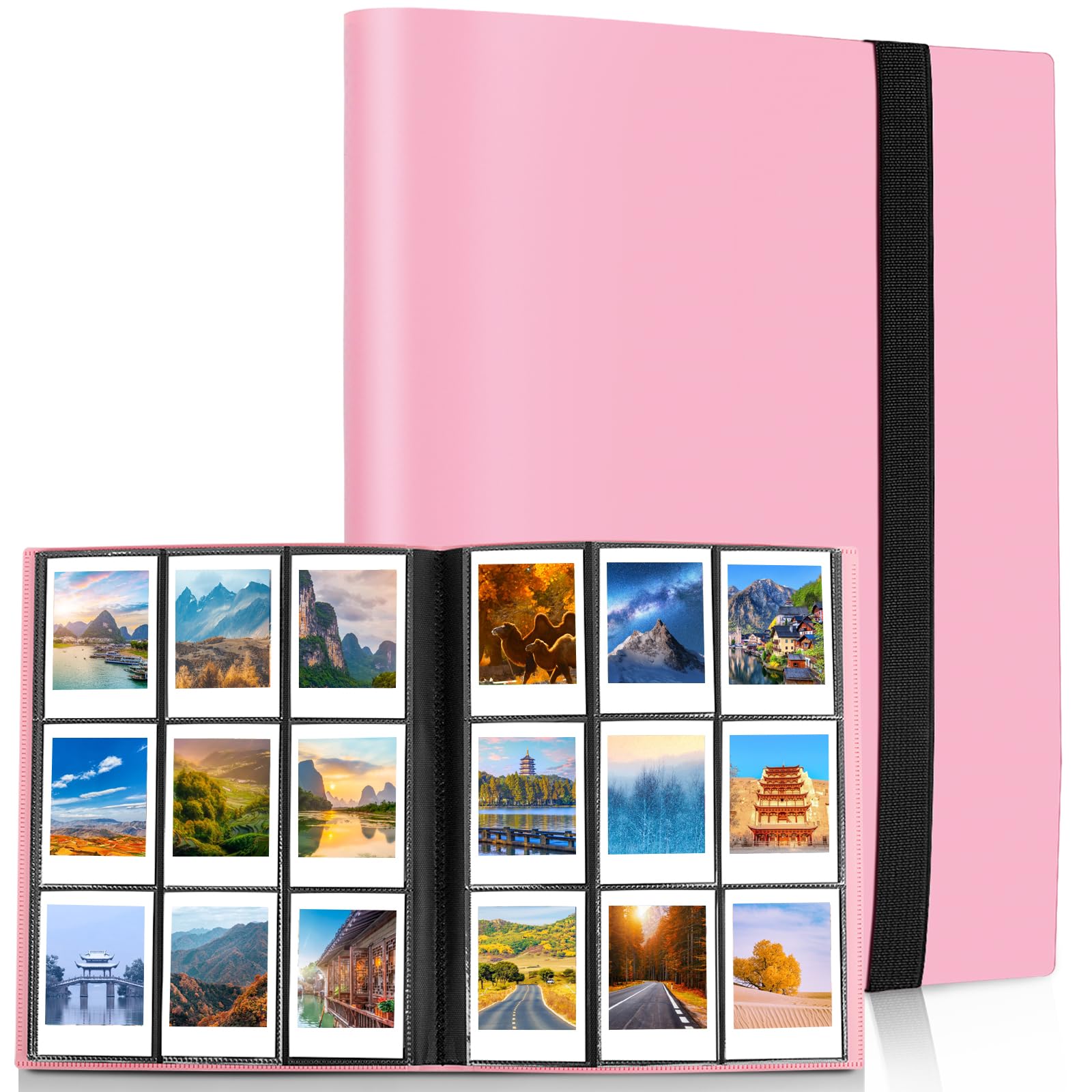 Tugle 432 Pockets 2x3" Photo Album for Fujifilm Instax Mini, Polaroid, Kodak, etc. (Pink)-picture-25