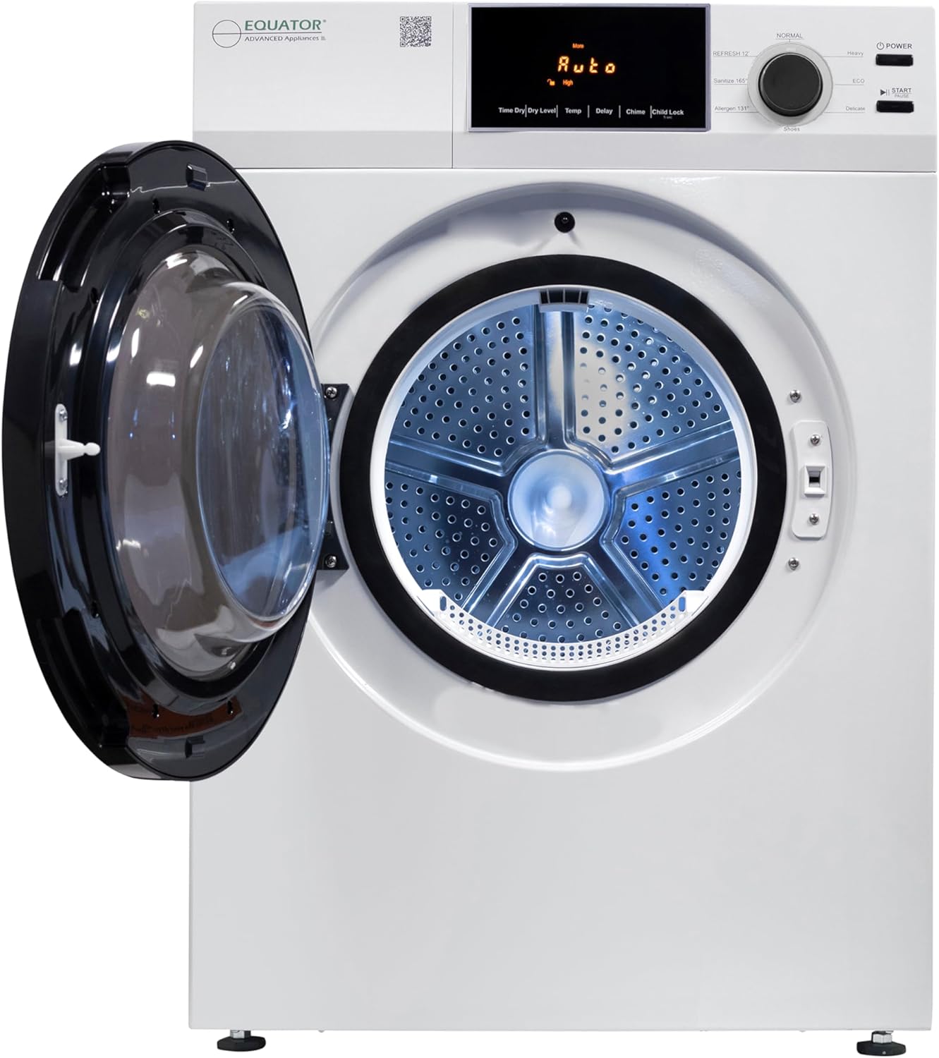 Equator Deluxe 24" 220V Vented SENSOR Dryer 4 cu.ft Touch Control DIGITAL