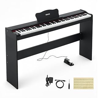 VEVOR Piano Numérique Meuble 88 Touches Semi-lestées Clavier Électronique — B0HJX2RPZM - Les Beatles, Paul McCartney, John Lennon, RIngo Starr, George Harrison