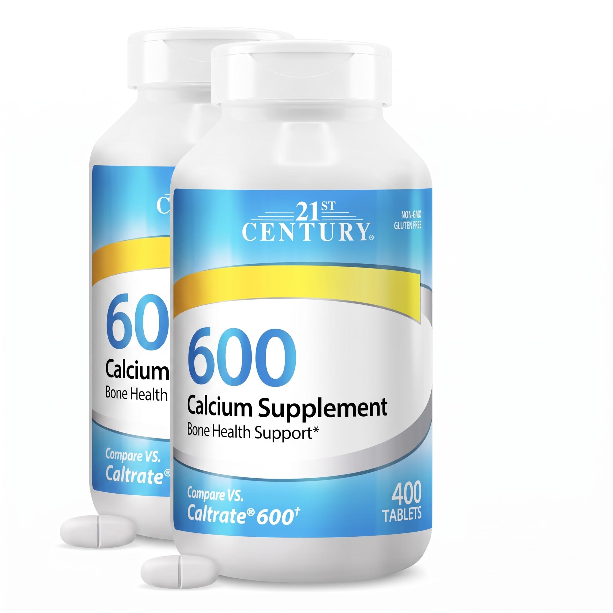 21st Century Calcium 600mg Tablets, Bone Strength Support, 400 Count — Amazon image 11