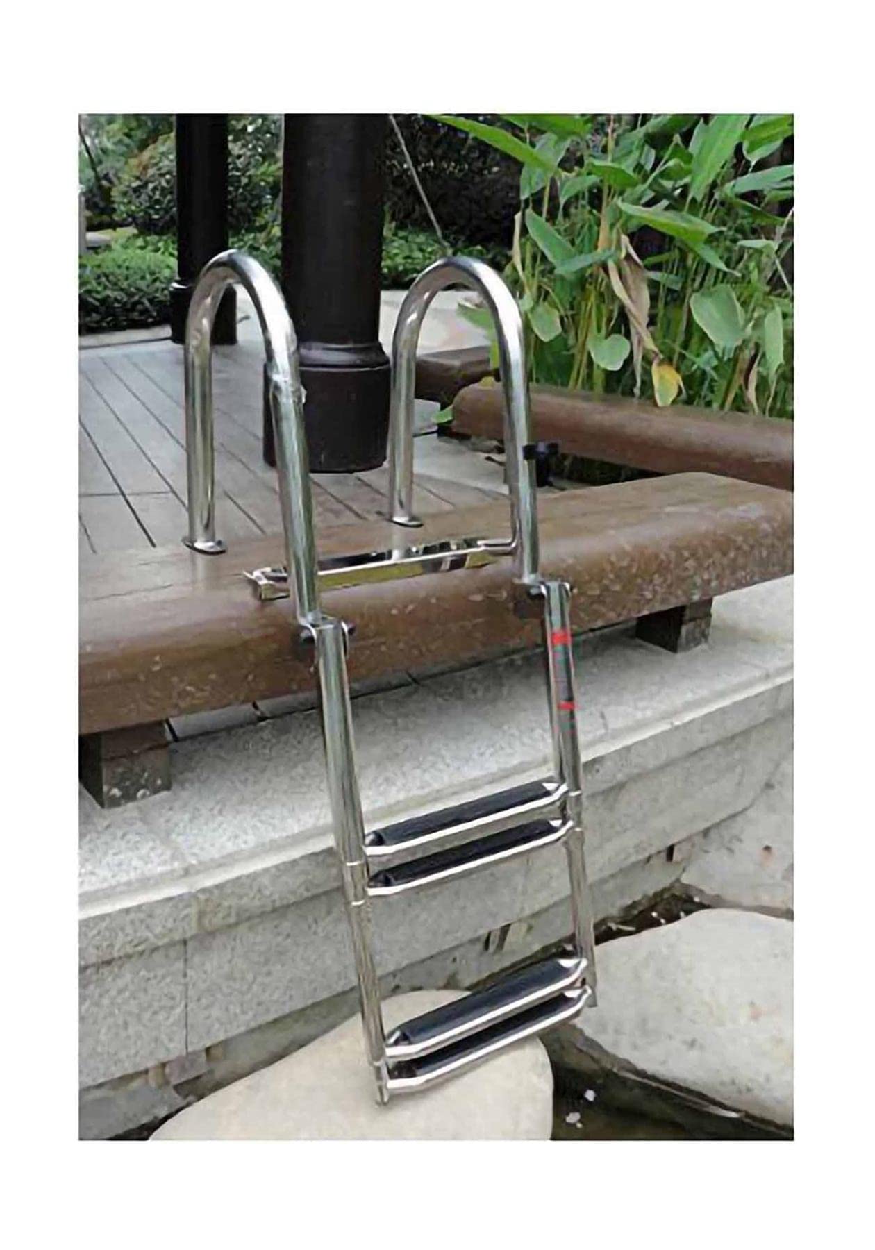 Buy Ladders,Pontoon Boat Ladder Stainless Steel Telesrear Entry Inboard