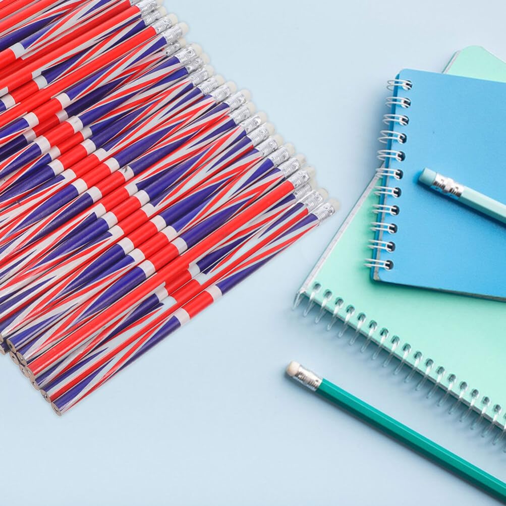 TEHAUX 100pièces Crayons Bois Multicolores De Pencils Pour Écriture Dessin Et Projets Artistiques Crayons Ergonomiques Et Effaçables Pour Écoles Et Créatifs