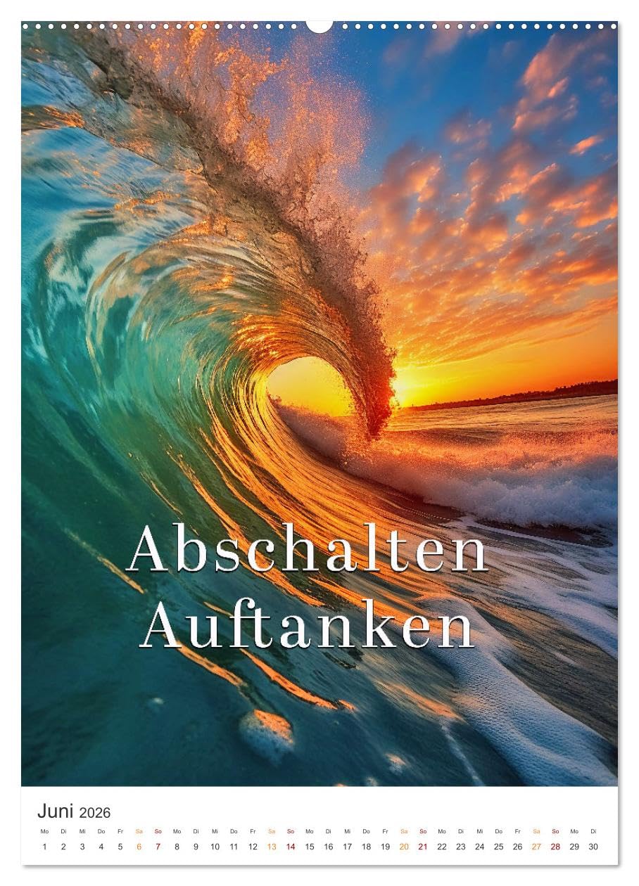 Meine Auszeit für die Seele (hochwertiger Premium Wandkalender 2026 DIN A2 hoch), Kunstdruck in Hochglanz: Auszeit für die Seele ist eine Gelegenheit, ... sich selbst zu nehmen. (CALVENDO Gesundheit)
