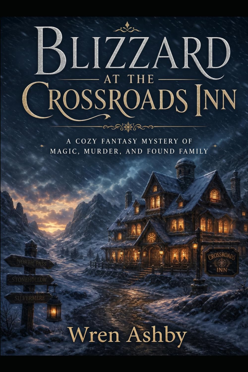 Blizzard at the Crossroads Inn: A Cozy Fantasy Mystery of Magic, Murder, and Found Family: A Cozy Fantasy Mystery of Magic, Murder, and Found Family: 1 (The Crossroads Inn Mysteries)