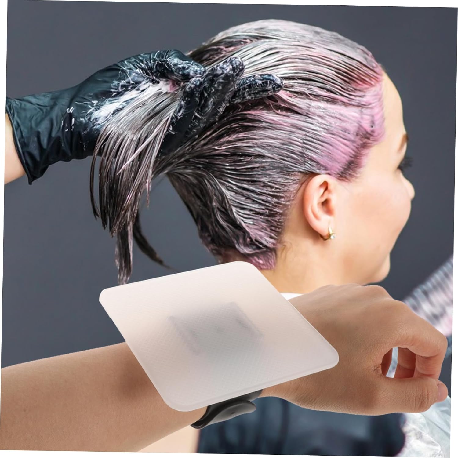 Ipetboom Hair Dye Salon Supply Reusable Highlighting Cap Hair Coloring Plate for Hairdressing Supplies