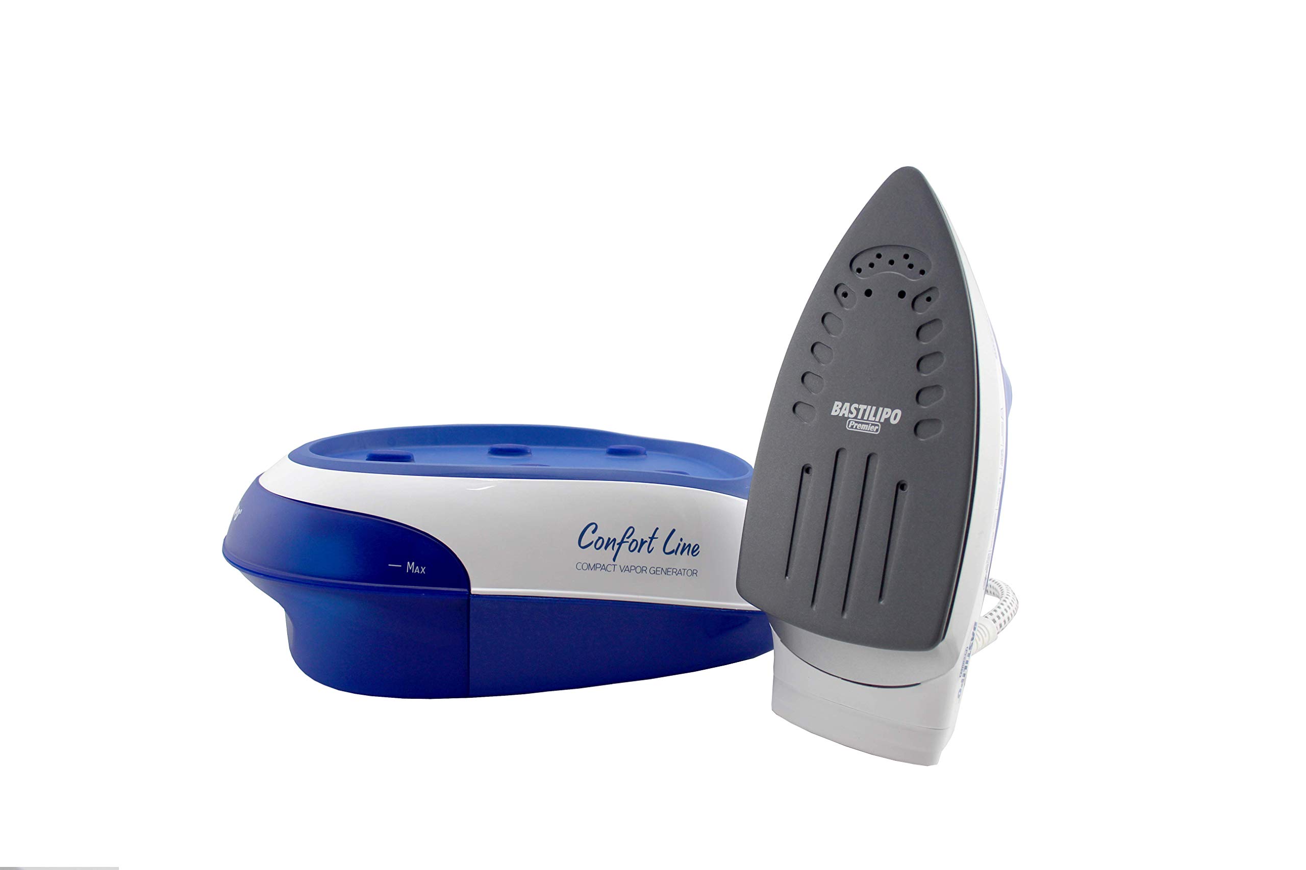 STEAMBOAT 2200 COMPACT- Centro de planchado compacto, 2200W, 900 ml, suela cerámica, depósito extraíble para fácil rellenado,
