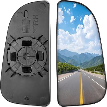 Passenger Side Mirror Replacement for Dodge Ram 1500 2500 3500 4500 5500 2009 2010 2011 2012 2013 2014 2015 2016 2017 2018 2019 2020 - Right Side Mirror Glass, Rear View Mirrors Glass