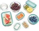 OXO Good Poignées 3.5 Coupe SNAP Récipient de stockage des aliments en verre étanche, transparent