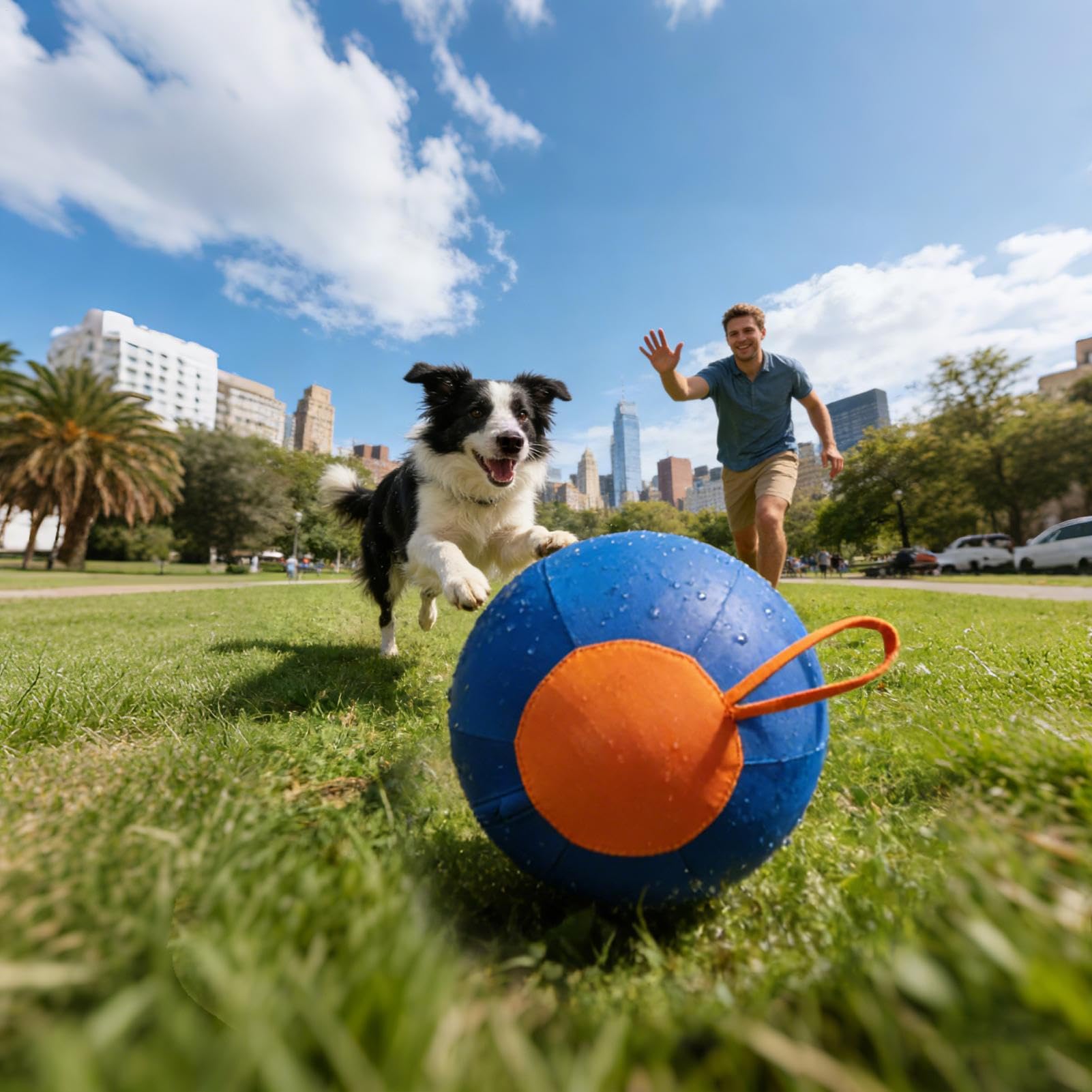 Pelota Grande para Perros Juguete Gigante Interactivo para Mascotas | Pelota Grande para Juegos al Aire Libre Para cachorros razas pequeña mediana grande, del aburrimiento, en casa, viaje,