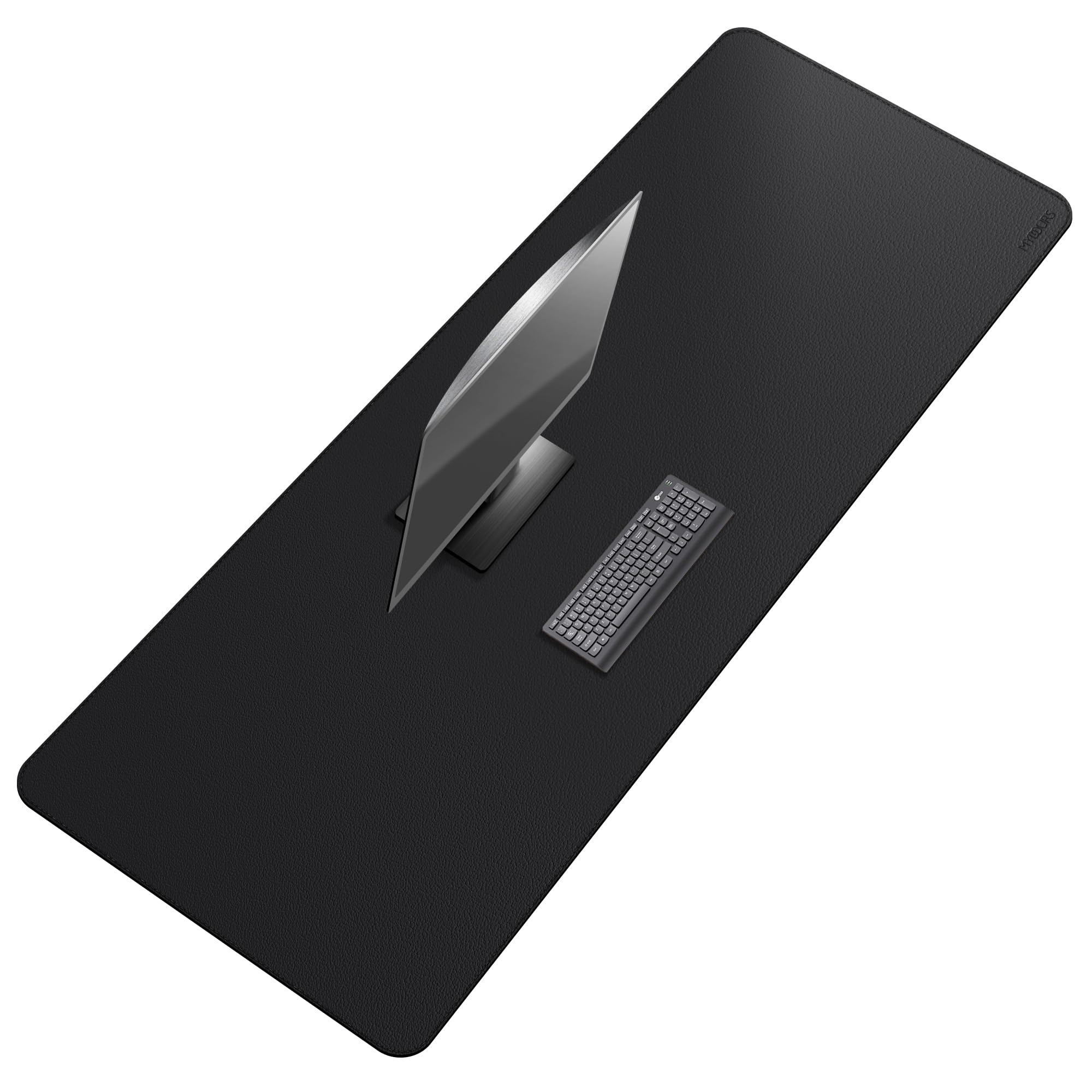 Mydours 75" x 24" Super Large Desk Pad, Desk Protector Mat with PU Leather, Large Desk Blotter Mat for Office, Home & Writing, Full Desk Pad for Keyboard and Mouse (Black) — image 1