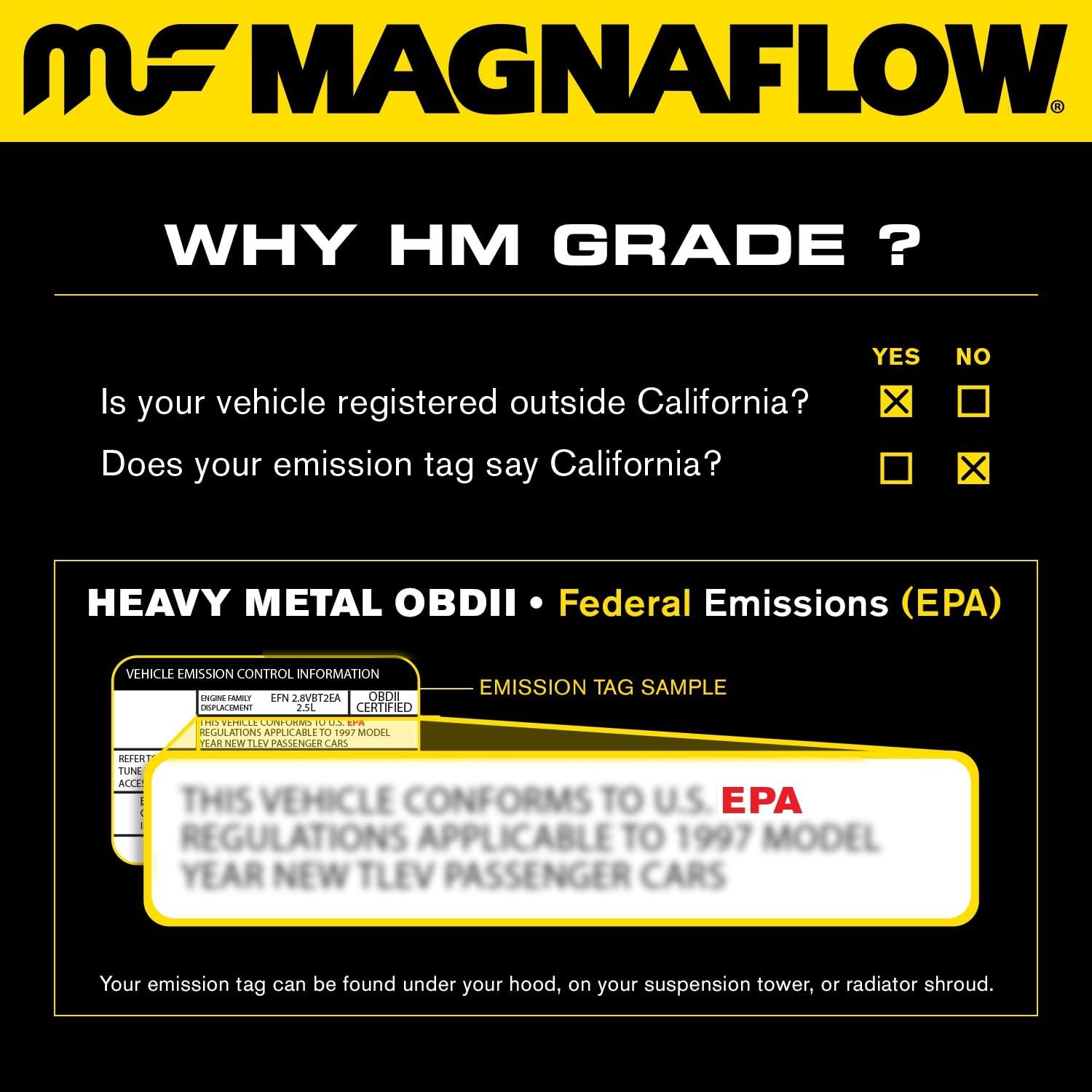 MagnaFlow 99764HM Large Stainless Steel Universal Fit Catalytic Converter