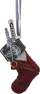 Nemesis Now Lord of The Rings Frodo Stocking Hanging Ornament 8.6cm, Resin, Officially Licensed Lord of The Rings Hanging Ornament, Cast in The Finest Resin, Hand-Painted