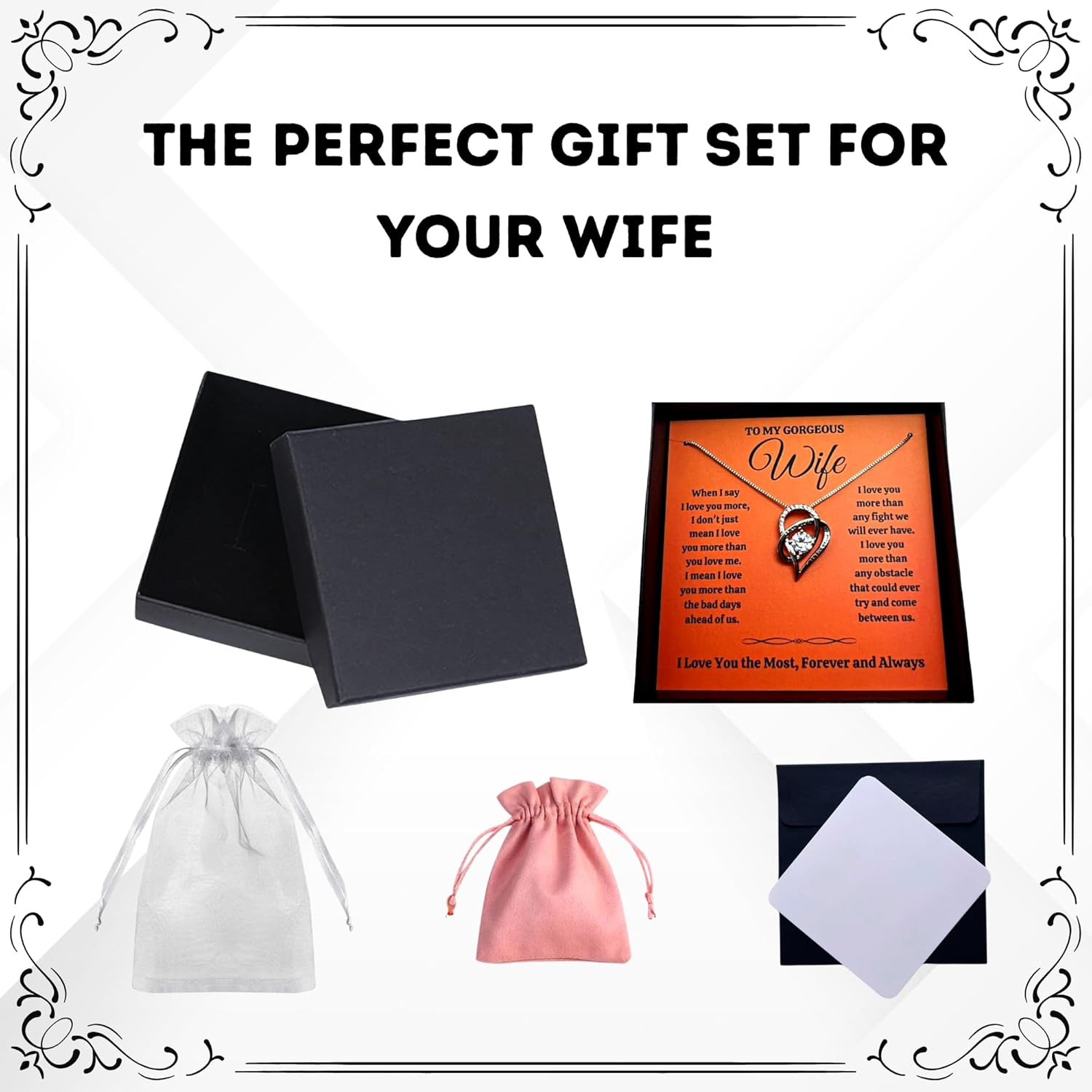 Birthday Gifts for Wife from Husband | Soulmate Necklace with Heartfelt Message Card & Gift Box | Anniversary, Birthday, Christmas or Valentine’s Day Gift for Girlfriend, Fiancée, or Future Wife - Image 3